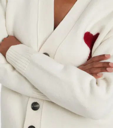 AMI PARIS Ami de Caur virgin wool cardigan | Thumbnail 5