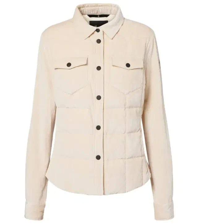 Nangy cotton-blend down overshirt