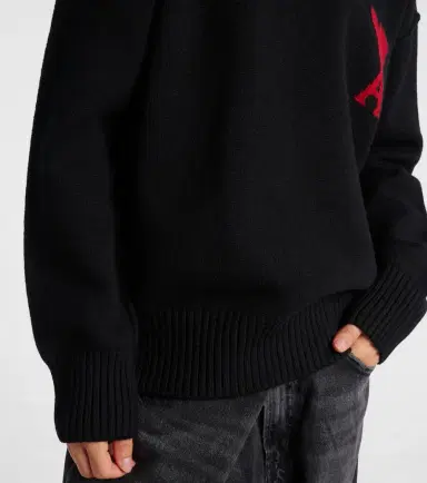 AMI PARIS Ami de Caur virgin wool turtleneck sweater | Thumbnail 5