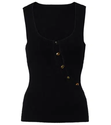 SIR Chiara cutout cotton-blend bouclé tank top | Thumbnail 1