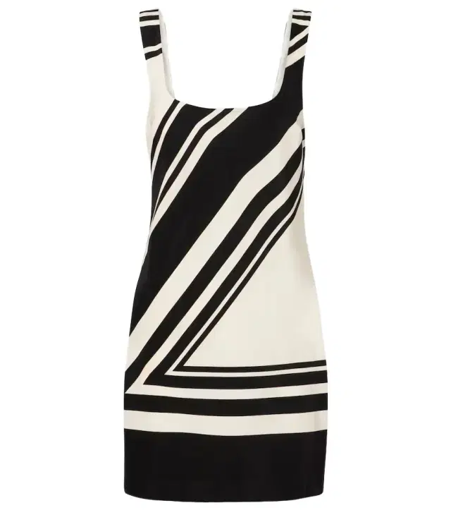 SIR Pietra printed silk crêpe minidress