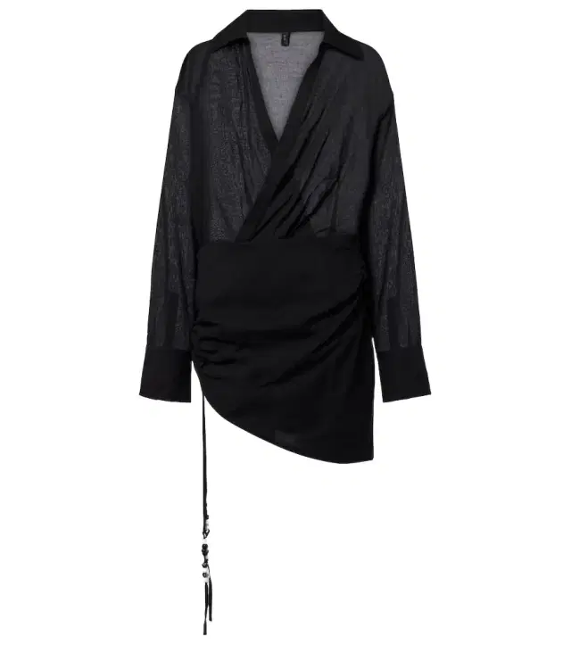 SIR Azura ruched cotton wrap dress
