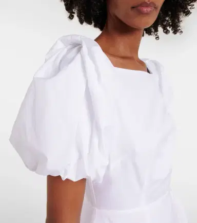 Simone Rocha Puff-sleeve cotton poplin midi dress | Thumbnail 5 Simone Rocha Puff-sleeve cotton poplin midi dress | Thumbnail 5