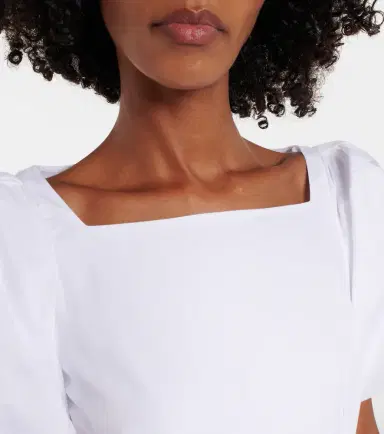 Simone Rocha Puff-sleeve cotton poplin midi dress | Thumbnail 6 Simone Rocha Puff-sleeve cotton poplin midi dress | Thumbnail 6