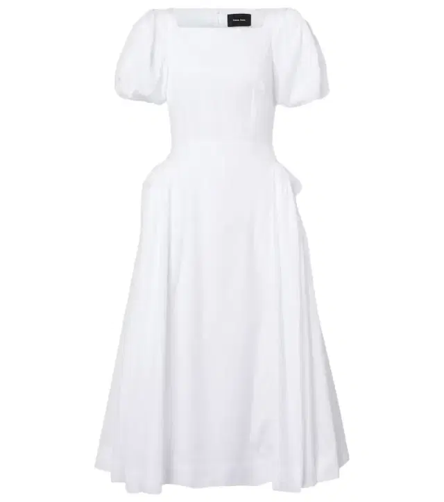 Simone Rocha Puff-sleeve cotton poplin midi dress