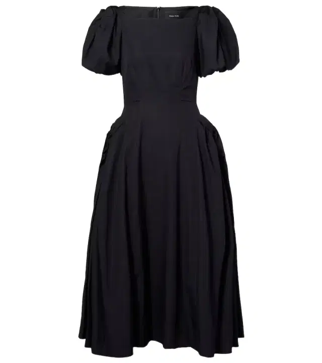 Simone Rocha Puff-sleeve cotton poplin midi dress