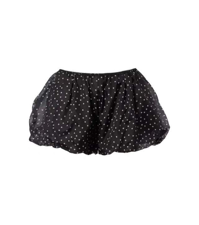 SIR Polka-dot high-rise silk shorts
