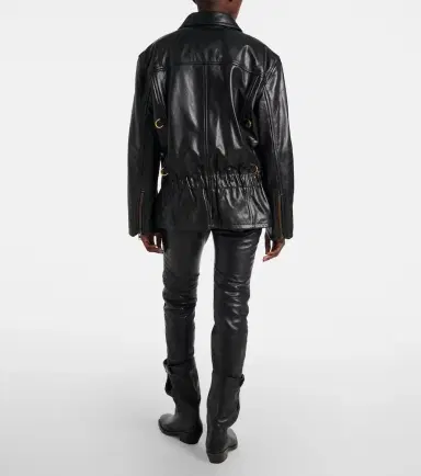 Isabel Marant Caitlyn belted leather jacket | Thumbnail 5 Isabel Marant Caitlyn belted leather jacket | Thumbnail 5