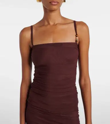 SIR Gathered jersey tank top | Thumbnail 2