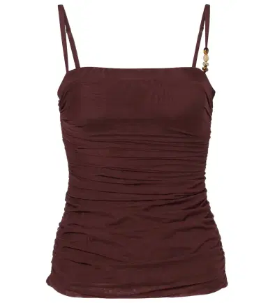 SIR Gathered jersey tank top | Thumbnail 1