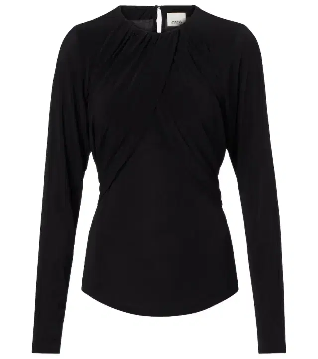 Isabel Marant Gaetane draped jersey top