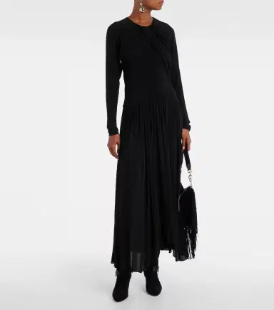 Isabel Marant Galina draped gathered jersey maxi dress | Thumbnail 2