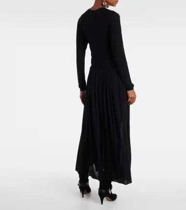 Isabel Marant Galina draped gathered jersey maxi dress | Thumbnail 4