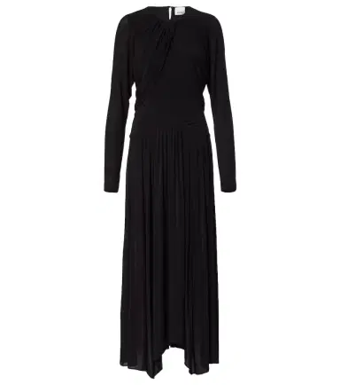 Isabel Marant Galina draped gathered jersey maxi dress | Thumbnail 1