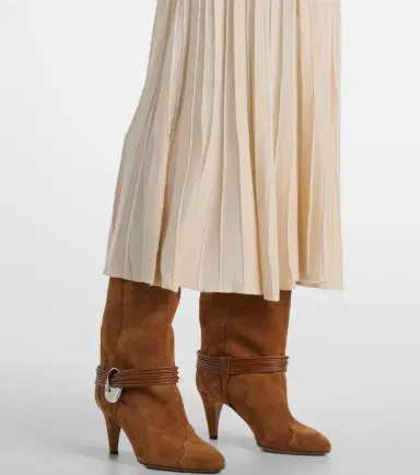Isabel Marant Ezra pleated semi-sheer crêpe skirt | Thumbnail 3 Isabel Marant Ezra pleated semi-sheer crêpe skirt | Thumbnail 3
