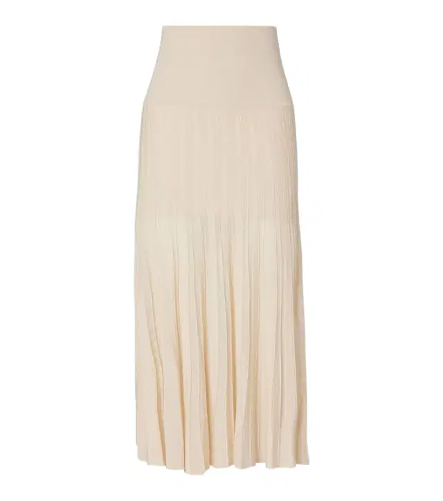 Isabel Marant Ezra pleated semi-sheer crêpe skirt