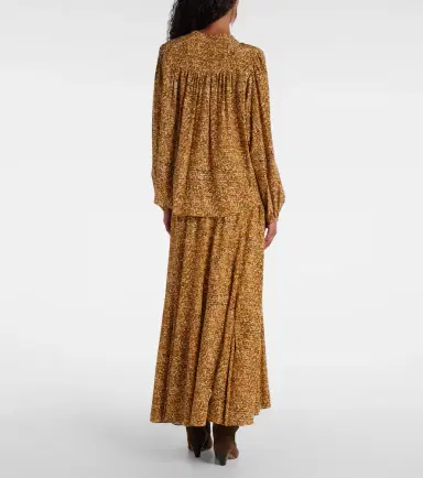 Isabel Marant Sally printed silk-blend blouse | Thumbnail 3 Isabel Marant Sally printed silk-blend blouse | Thumbnail 3