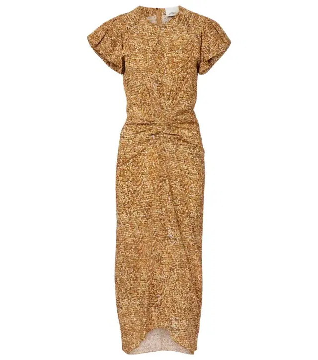 Isabel Marant Terena printed silk-blend midi dress