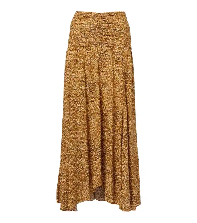 Isabel Marant Syana printed silk-blend maxi skirt