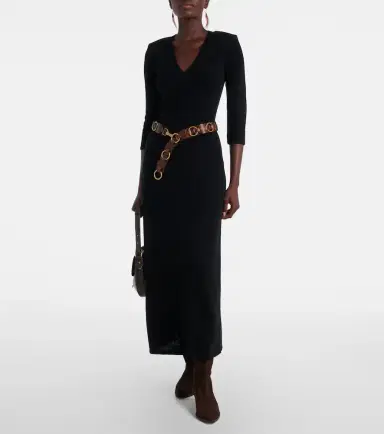 Isabel Marant Salina wool-blend maxi dress | Thumbnail 6