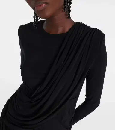 Isabel Marant Georgia draped gathered jersey minidress | Thumbnail 5