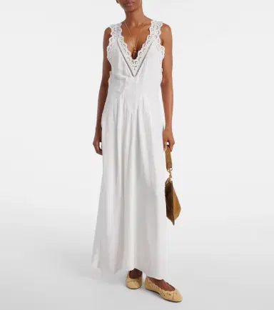 Isabel Marant Freda broderie anglaise maxi dress | Thumbnail 5