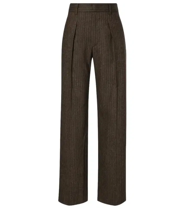 Isabel Marant Lisetta chalk stripe wide-leg suit pants