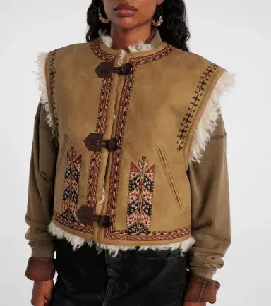 Marant Etoile Clemencia embroidered vest | Thumbnail 3 Marant Etoile Clemencia embroidered vest | Thumbnail 3