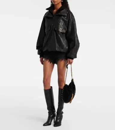 Isabel Marant Dorry oversized leather jacket | Thumbnail 3 Isabel Marant Dorry oversized leather jacket | Thumbnail 3