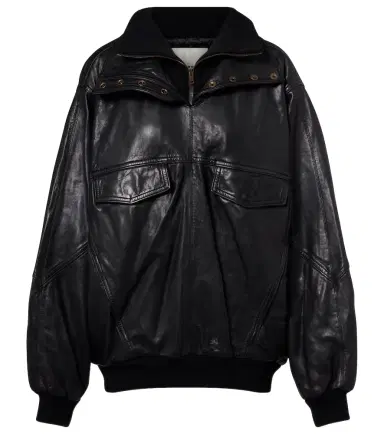 Isabel Marant Dorry oversized leather jacket | Thumbnail 1 Isabel Marant Dorry oversized leather jacket | Thumbnail 1