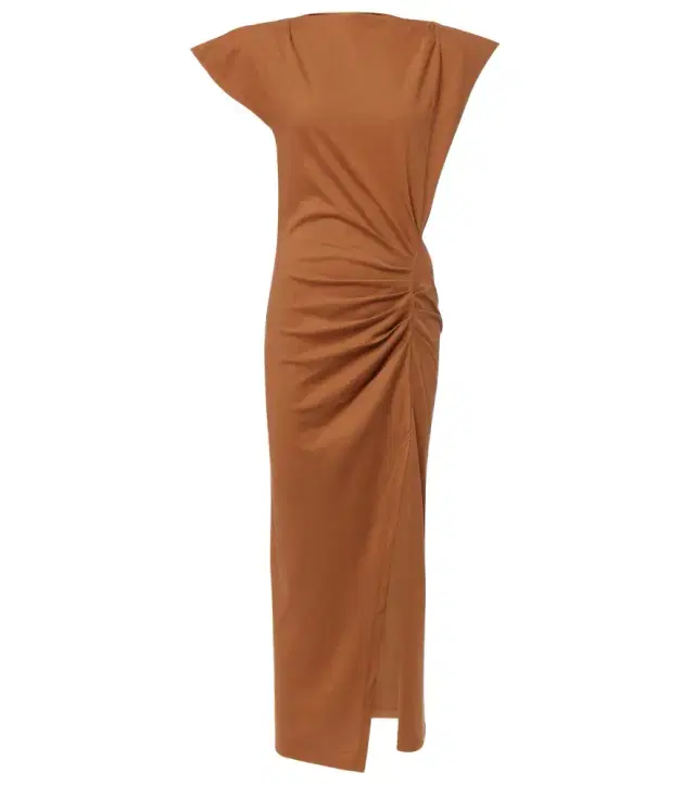 Isabel Marant Nadela gathered cotton maxi dress