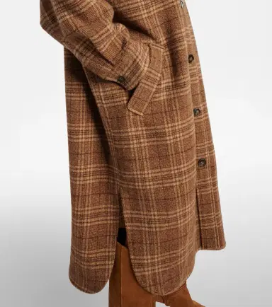 Marant Étoile Gislene checked virgin wool coat | Thumbnail 4