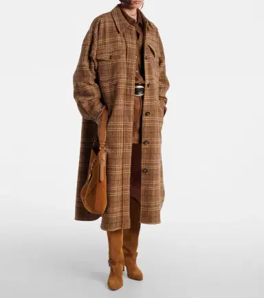 Marant Étoile Gislene checked virgin wool coat | Thumbnail 5