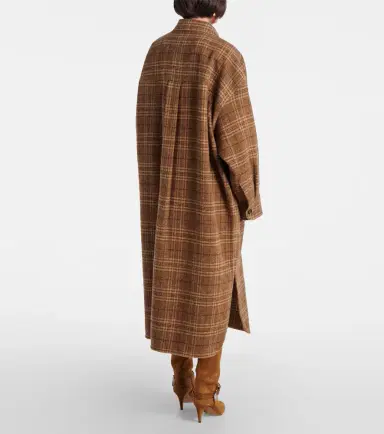 Marant Étoile Gislene checked virgin wool coat | Thumbnail 6