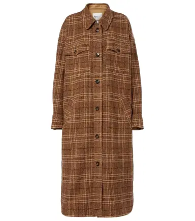 Marant Étoile Gislene checked virgin wool coat | Thumbnail 1