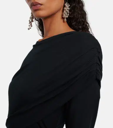 Marant Etoile Denise draped jersey minidress | Thumbnail 3