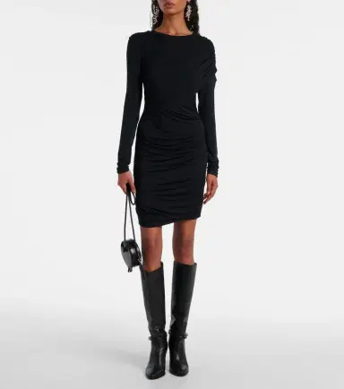 Marant Etoile Denise draped jersey minidress | Thumbnail 4
