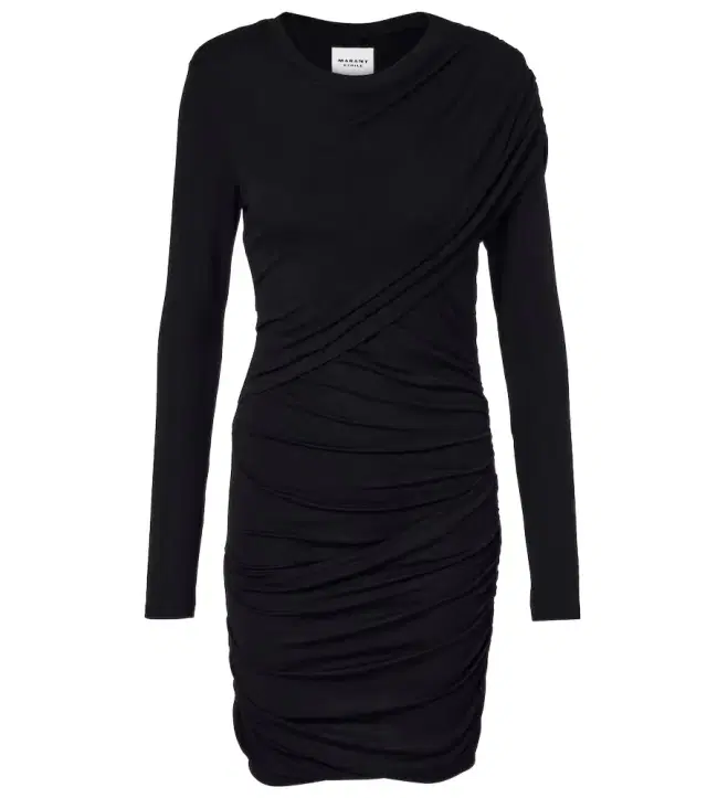 Marant Etoile Denise draped jersey minidress