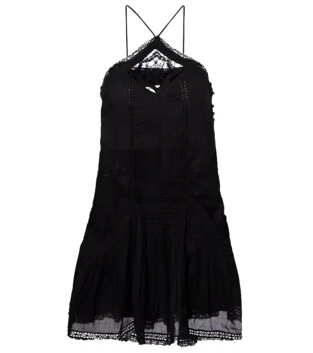 Marant Etoile Geraldin lace-trimmed cotton minidress