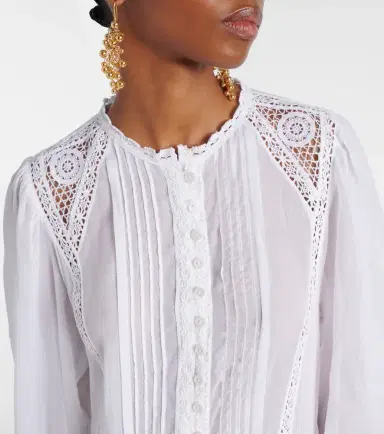 Marant Étoile Gisela lace-trimmed cotton maxi dress | Thumbnail 3 Marant Étoile Gisela lace-trimmed cotton maxi dress | Thumbnail 3