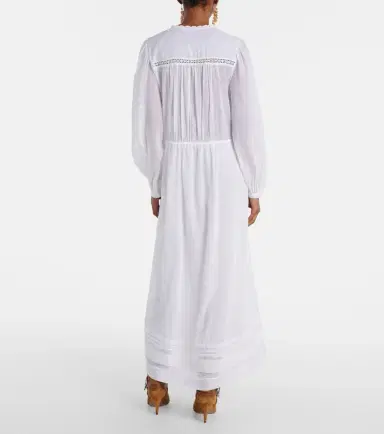 Marant Étoile Gisela lace-trimmed cotton maxi dress | Thumbnail 4 Marant Étoile Gisela lace-trimmed cotton maxi dress | Thumbnail 4