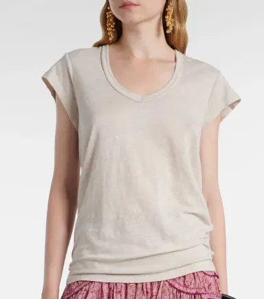 Marant Etoile Linen T-shirt | Thumbnail 2