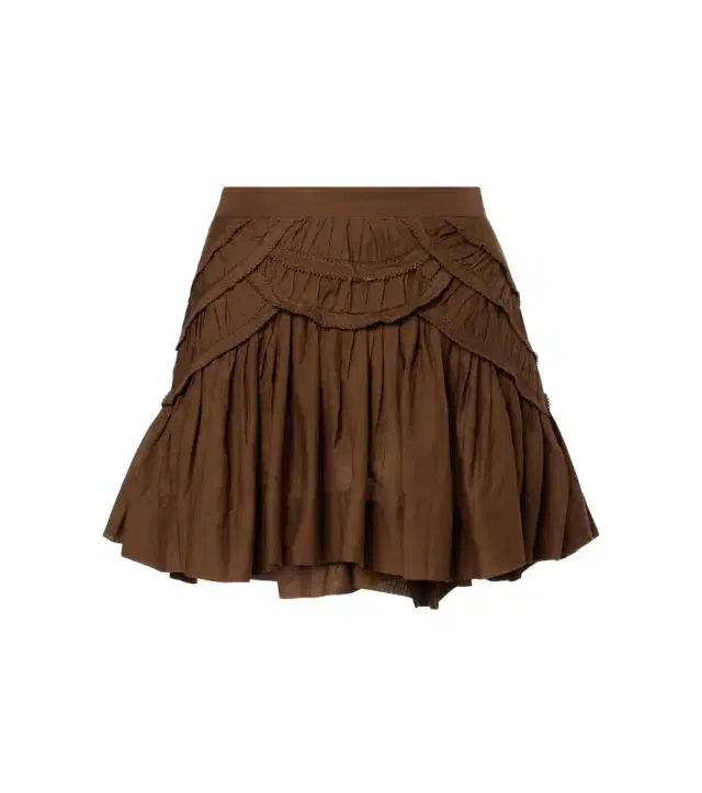 Marant Etoile Ceola frilled cotton-blend miniskirt