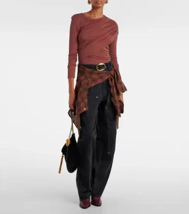 Marant Etoile Dressi draped jersey top | Thumbnail 2