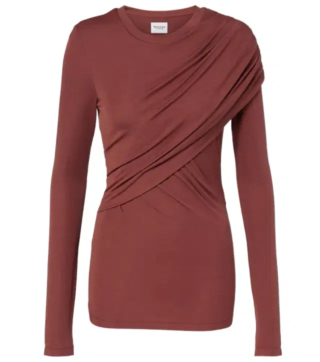 Marant Etoile Dressi draped jersey top