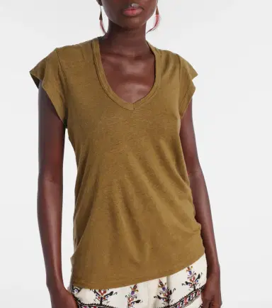 Marant Etoile Linen T-shirt | Thumbnail 4
