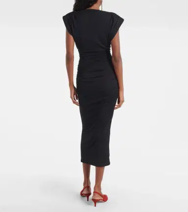 Marant Etoile Donna draped jersey midi dress | Thumbnail 3
