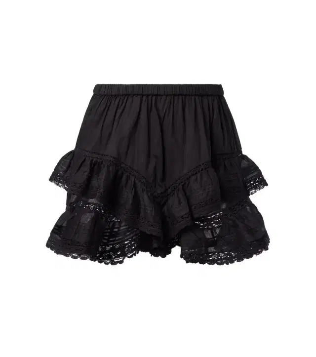 Marant Etoile Geana ruffled cotton shorts