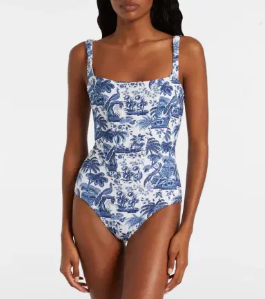 Staud Adelaide printed corset swimsuit | Thumbnail 4
