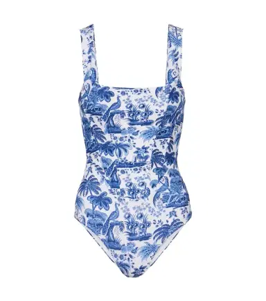 Staud Adelaide printed corset swimsuit | Thumbnail 1